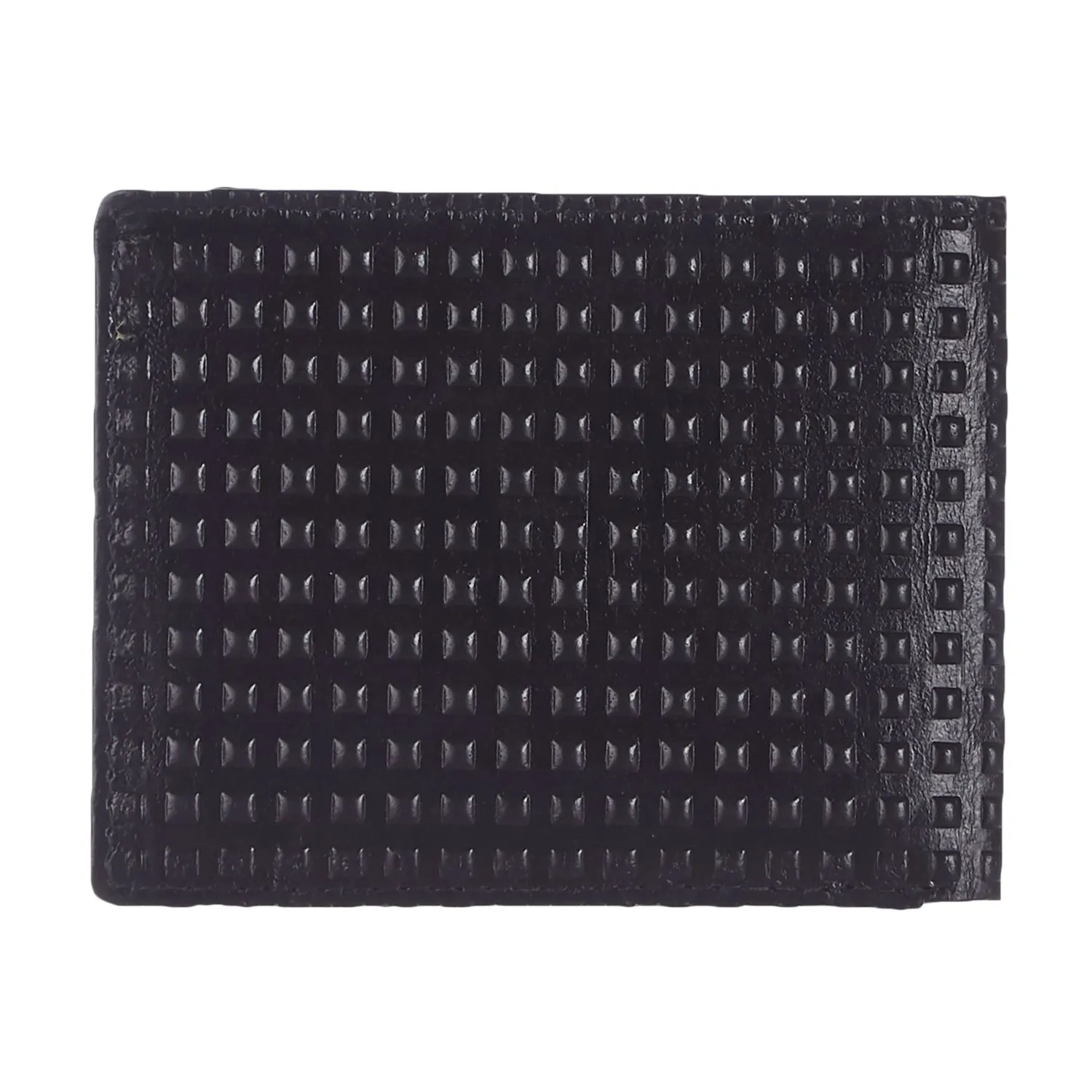 14095 Black Textured Bifold Wallet