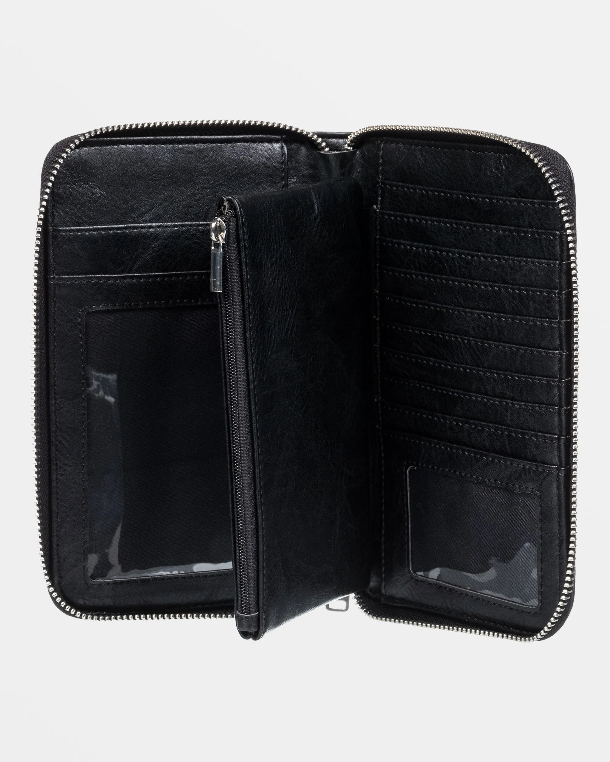 Back In Brooklyn Zipper Wallet - Anthracite