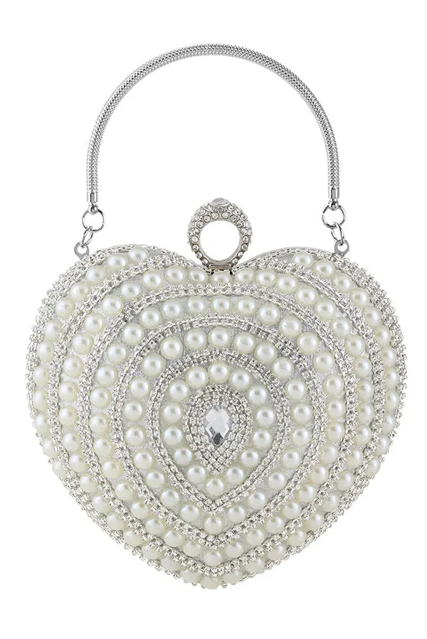 Banquet Fashionable Diamond-encrusted Pearl Versatile Handbag