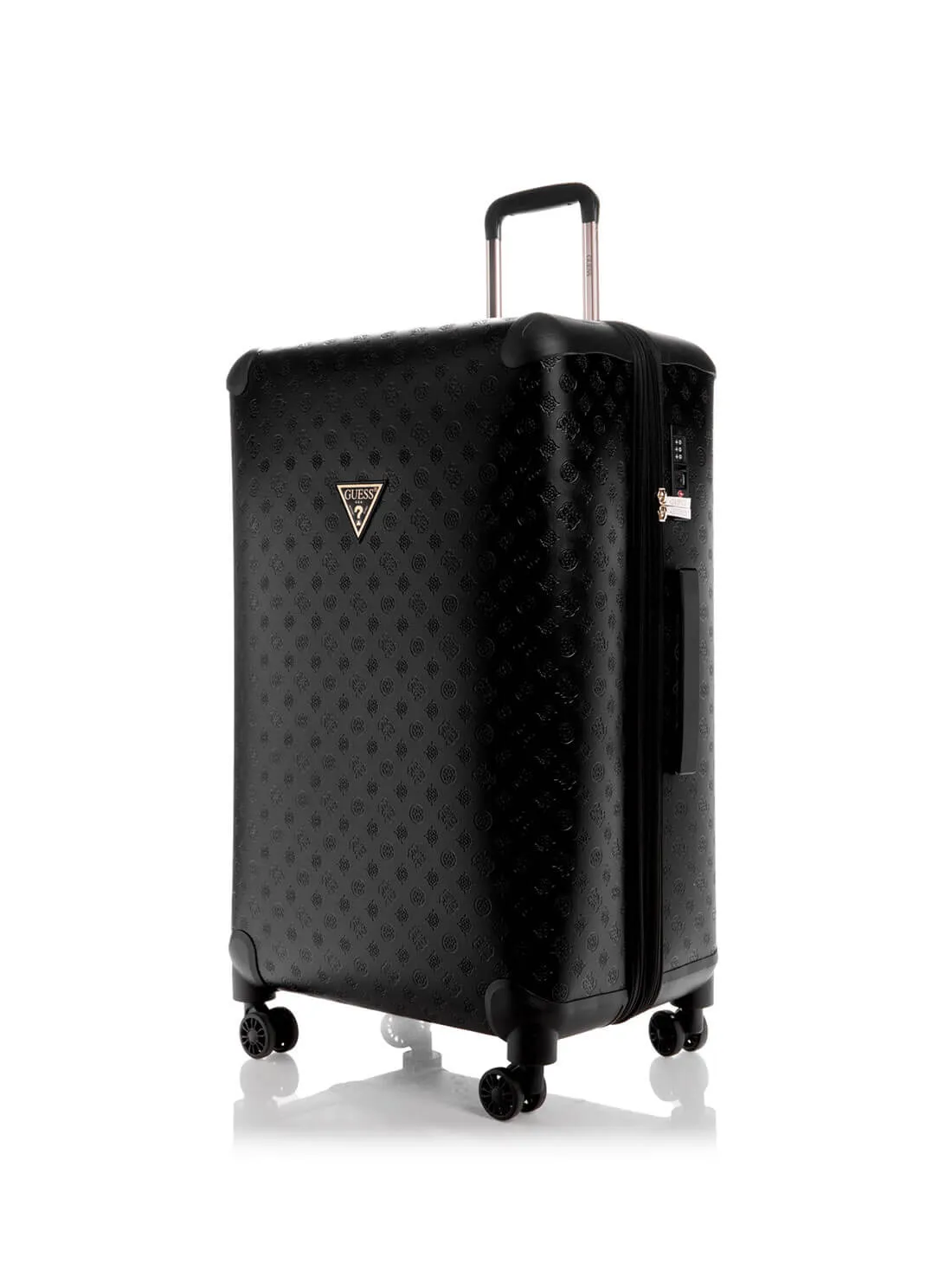 Black Debossed Wilder 71cm Suitcase