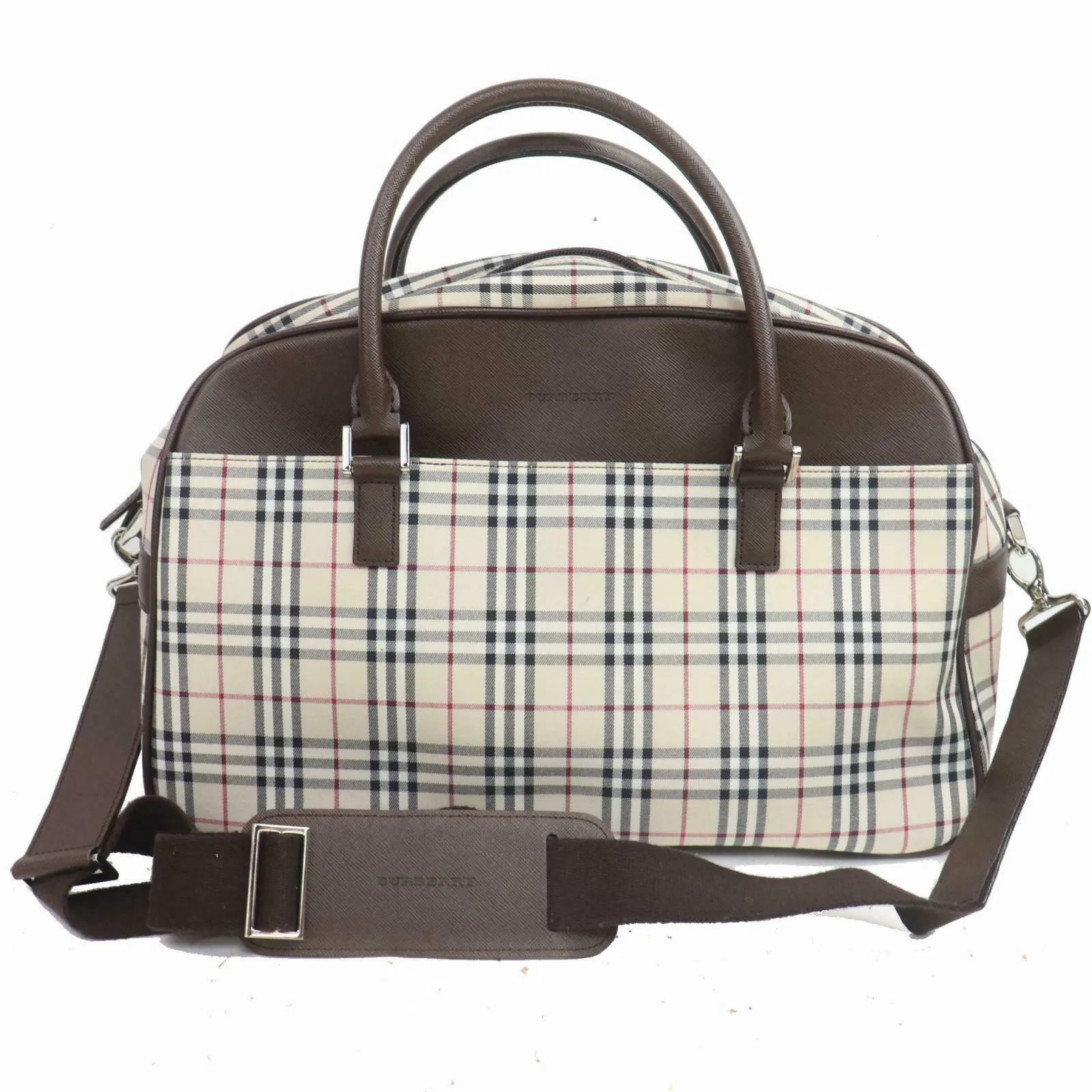 Brand Inspired Trendy Inspired Burberry Hand Bag Light Brown Nylon (shc7-10103)