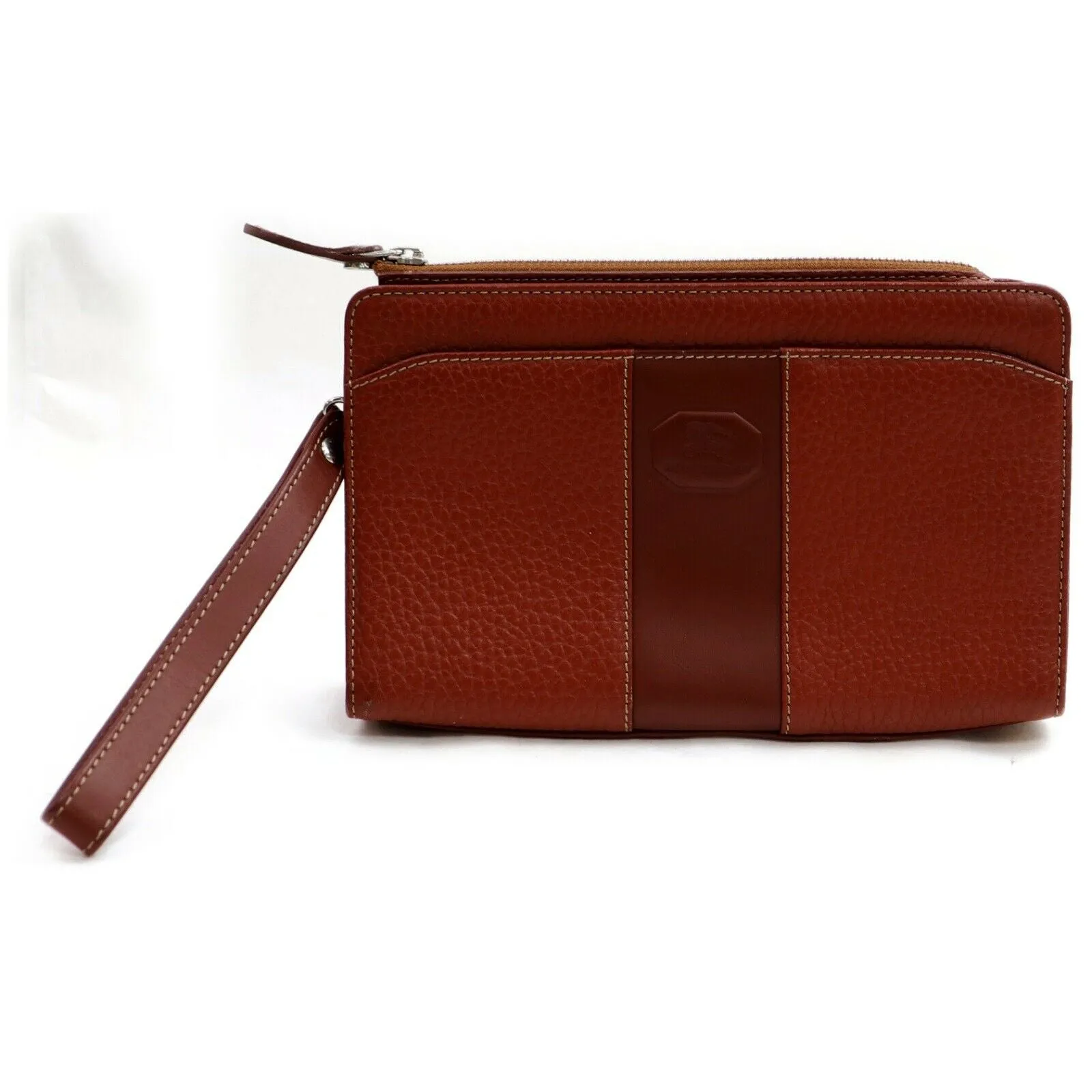 Brand Inspired Trendy Inspired Burberry London Clutch Brown Leather (shc7-10163)