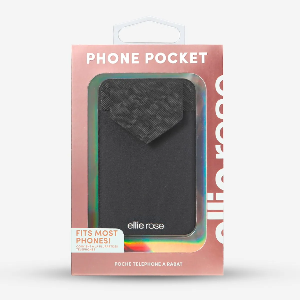 Ellie Rose - Stick-On Phone Pocket (Black)