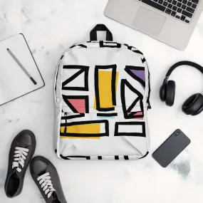 Functional Modern Backpack - Abstract Design