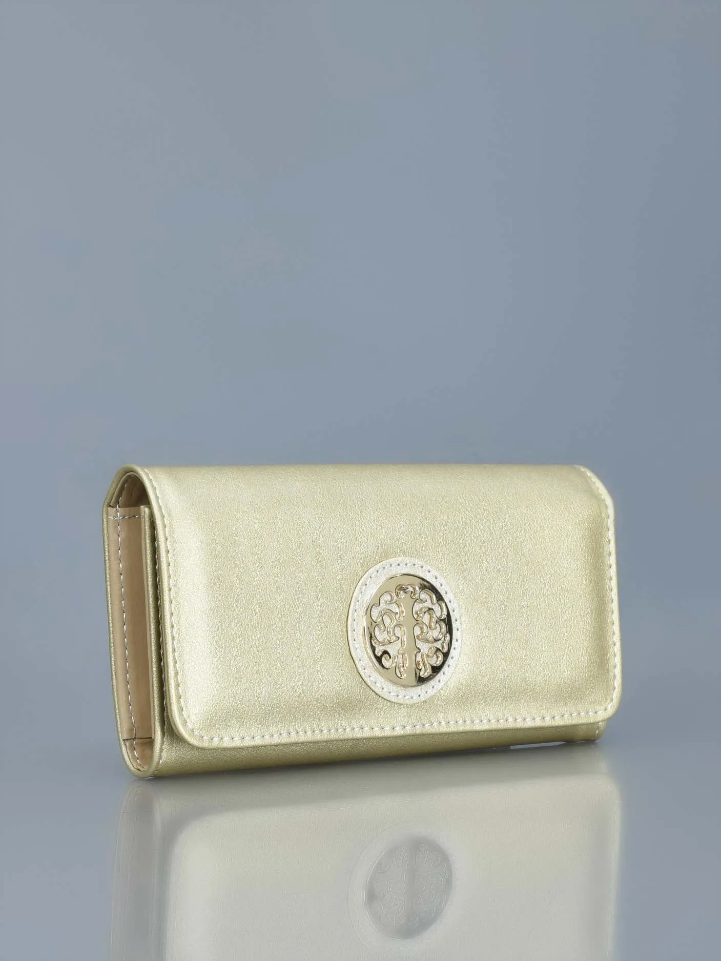 Gold Textured Wallet