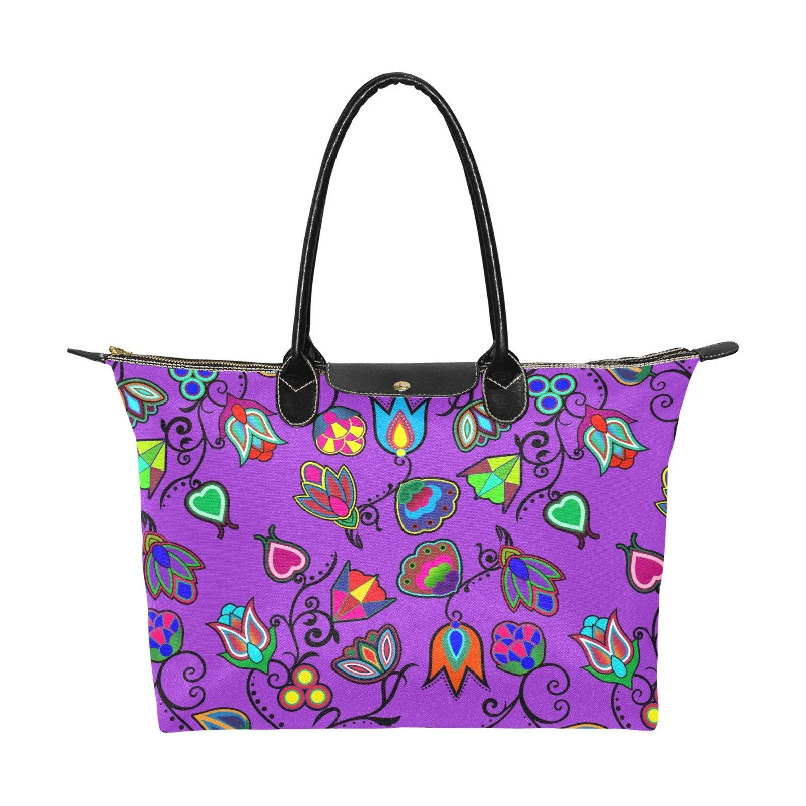 Indigenous Paisley Dark Orchid Single-Shoulder Lady Handbag