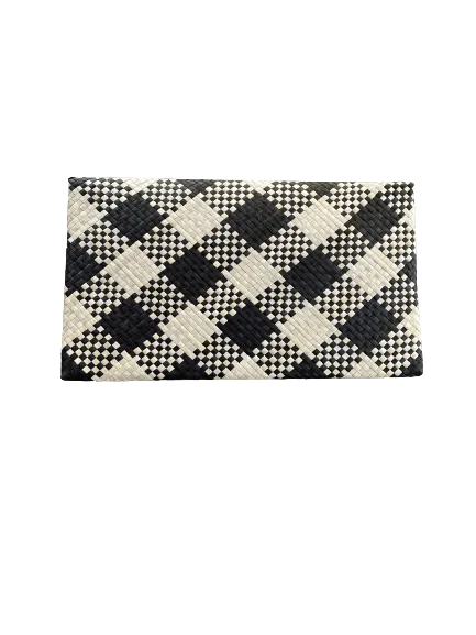 Krabi Clutch - Check (Black)