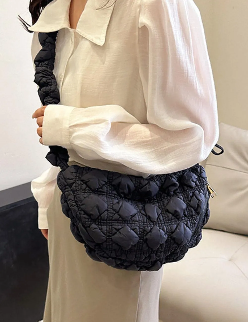 Ladies Puffer Cloud Bag Purse Tote Handbag Slouch Bag SKAB001