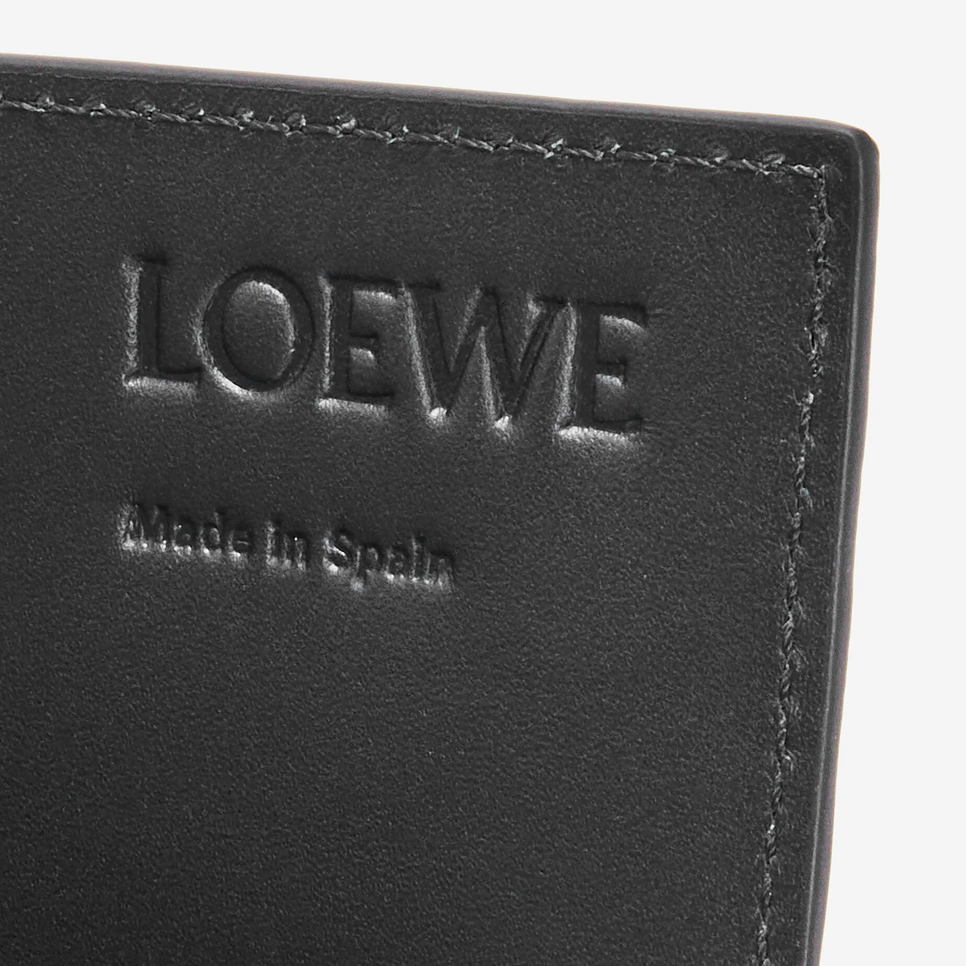 Loewe Textured Calfskin Open Cardholder