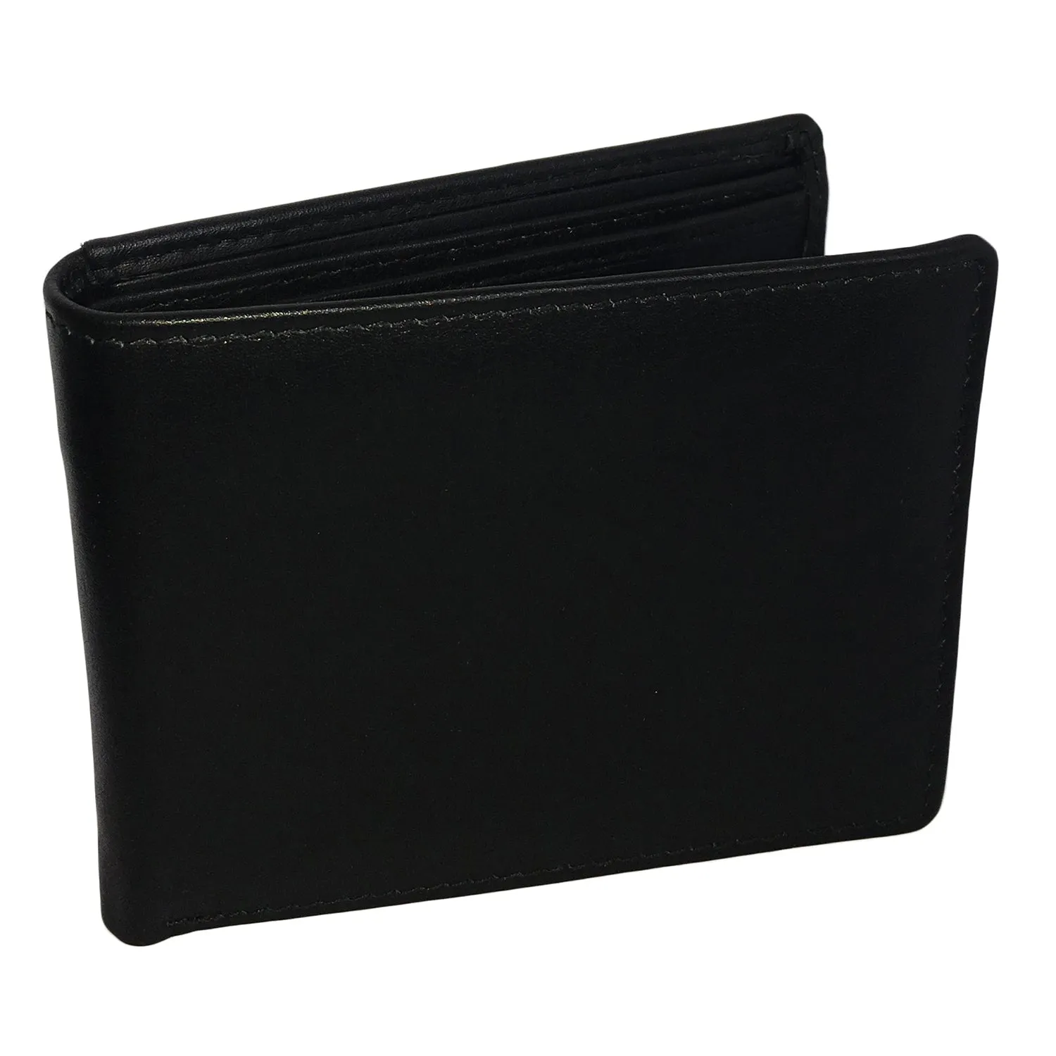 Monogrammed Personalized Leather RFID Blocking Bifold Slim Men's Wallet