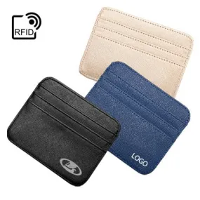 RFID Safe 6 Slot Extra Slim Leather Travel Wallet