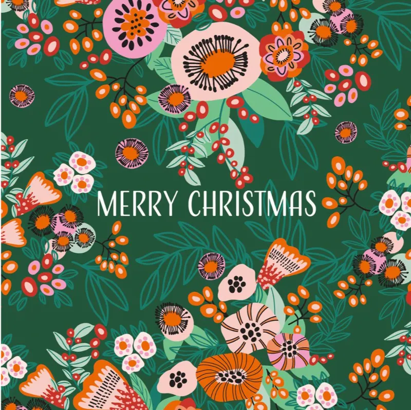 RSPCA Christmas Card Pack - Christmas Flowers