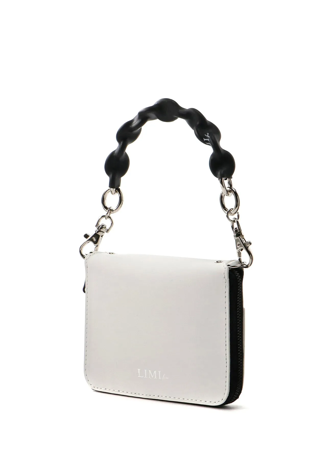 Rubber Touch Leather Chain Wallet