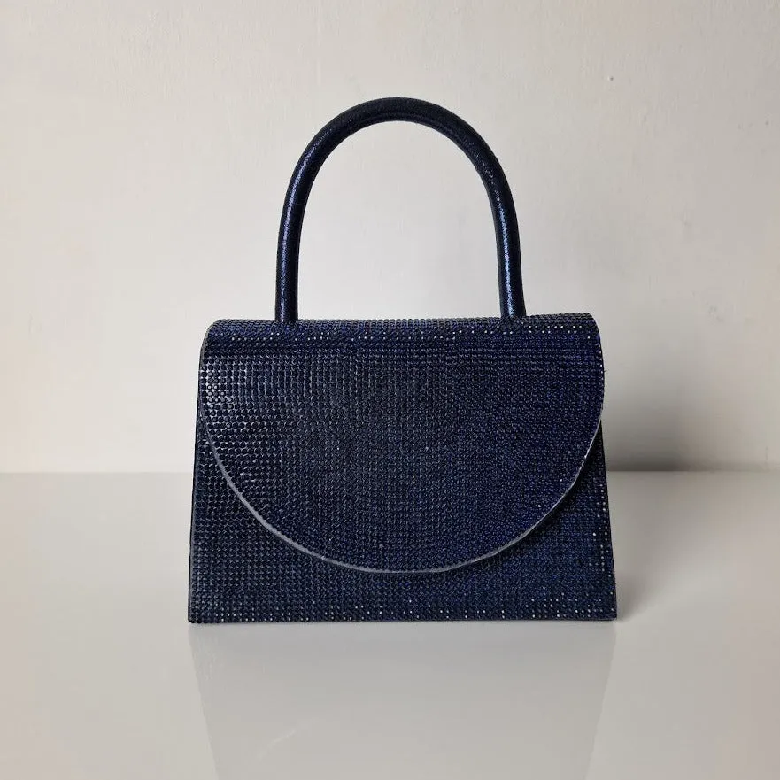 Sparkly Navy Blue Diamante Mini Grab Bag