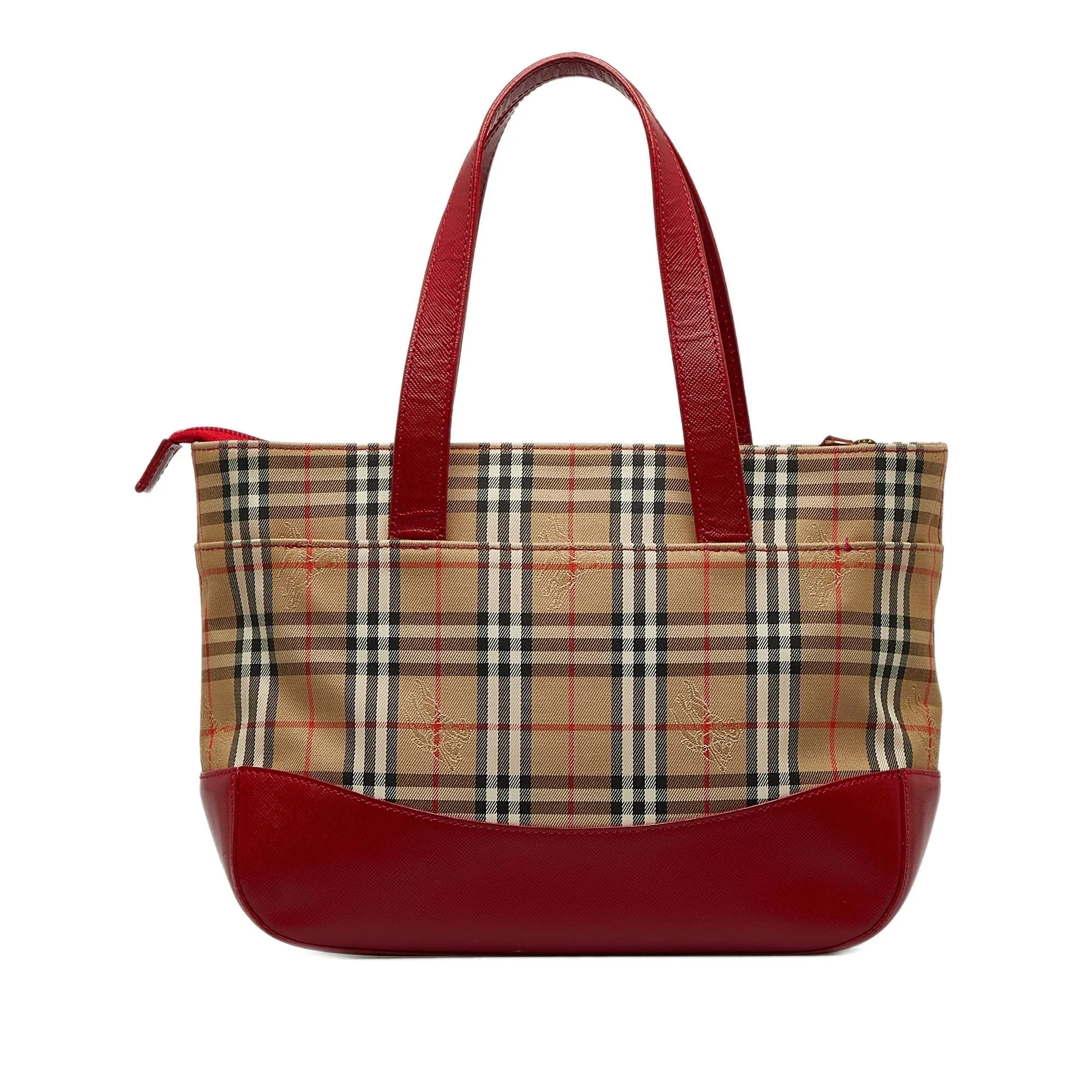 Trendy Inspired Burberry Haymarket Check Handbag