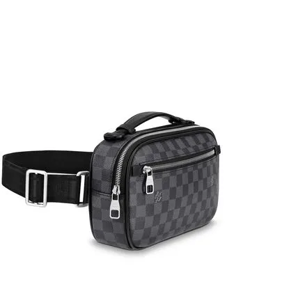 Trendy Inspired Louis Vuitton Damier Graphite Body Bag