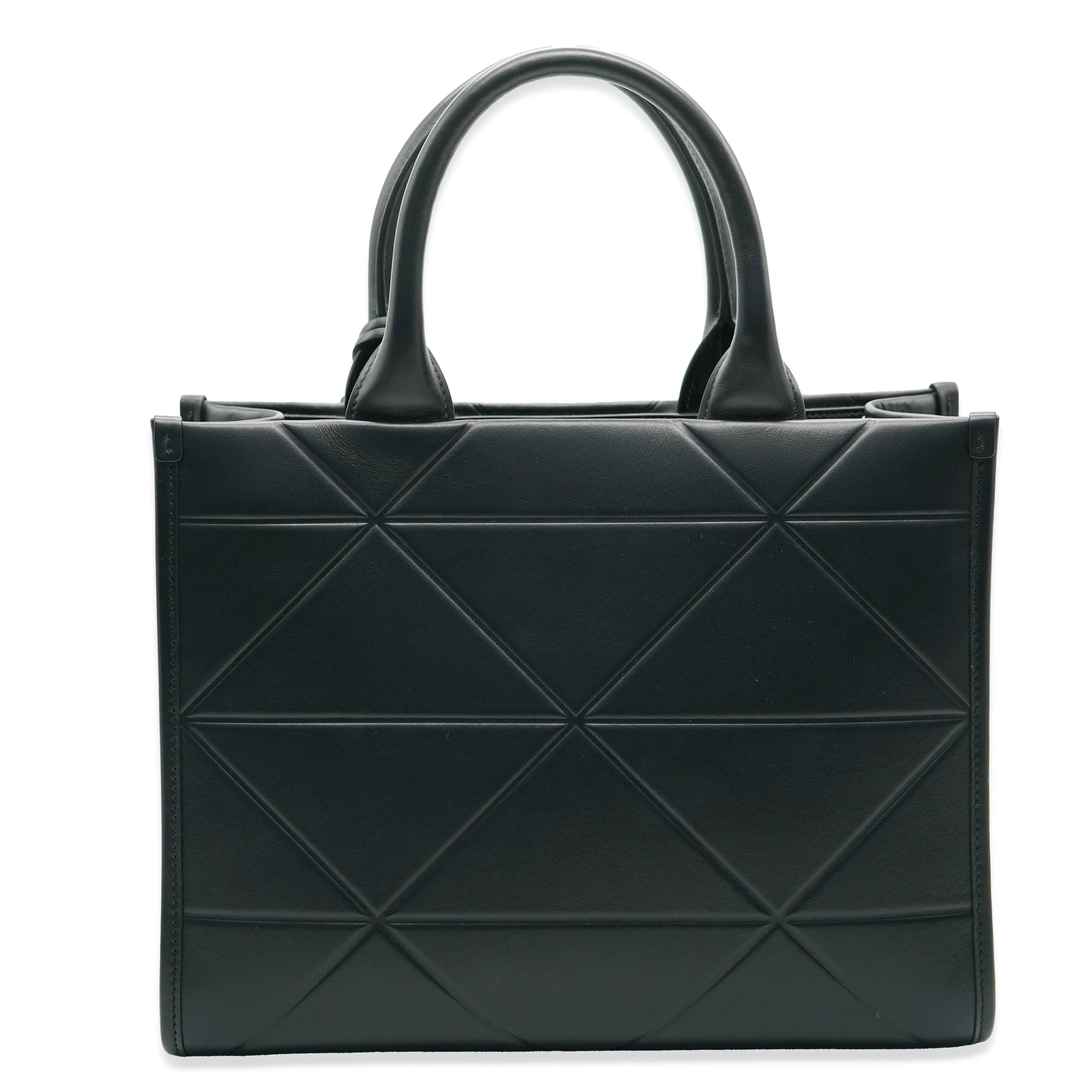 Trendy Inspired Prada Black Soft Calfskin Small Symbole Tote