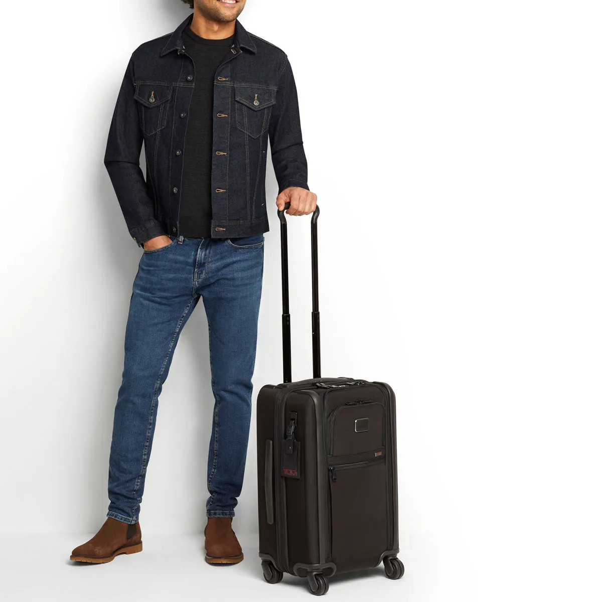 Tumi Alpha International Dual Access Expandable Carry-On - Black