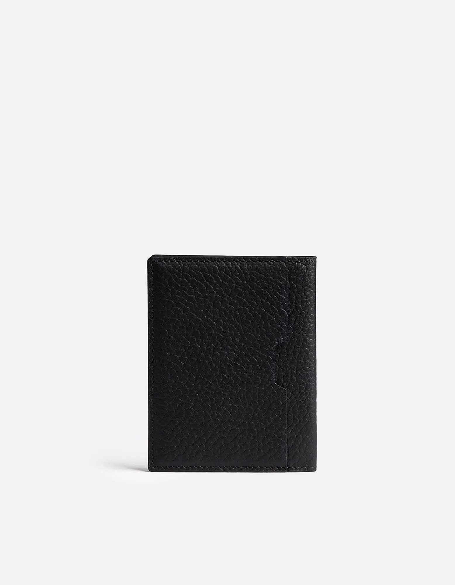 Vertical Wallet, Textured Black